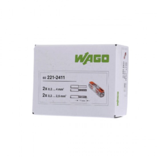 WAGO INLINE CONDUCTOR  COMPACT LEVER CONNECTORS PACK 60