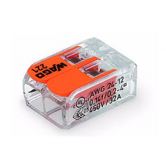 WAGO 221-412 COMPACT 2 LEVER CONNECTORS WAGO 221-412 COMPACT 2 LEVER CONNECTORS