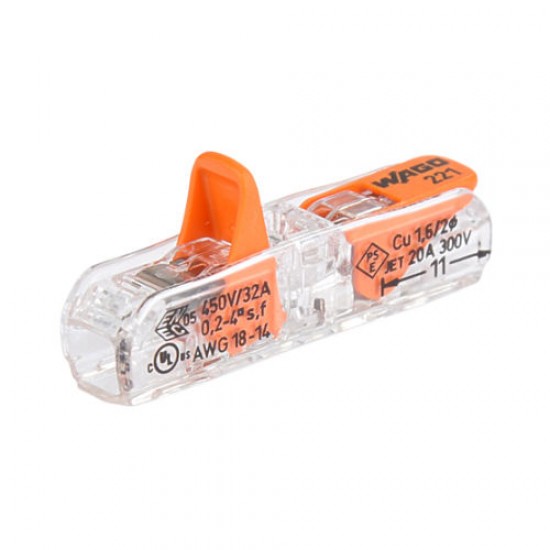 WAGO INLINE CONDUCTOR  COMPACT LEVER CONNECTORS
