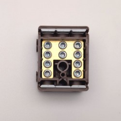 WCED Brown 100A 5 Way terminal block