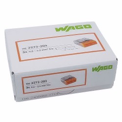 Wago 2273-203 Compact Push Wire Connector Block Pack=100