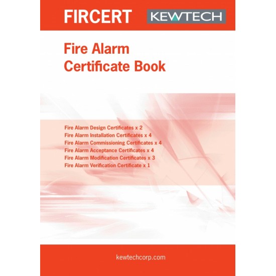 FIRCERT FIRE ALARM CERTIFICATE BOOK