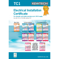 TC1 ELECTRICAL INSTALLATION CERT UP TO 100A SUPPLY