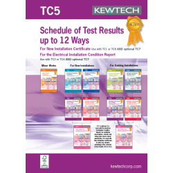 TC5 SCHEDULE OF TEST RESULTS 12 WAY(S/PHASE)