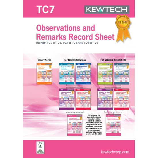 TC7 OBSERVATION RECORD SHEET TC7 OBSERVATION RECORD SHEET
