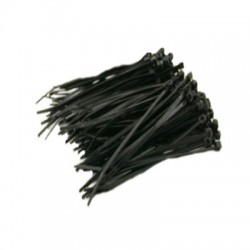 100MM X 2.5MM BLACK CABLE TIE (Bag of 100)