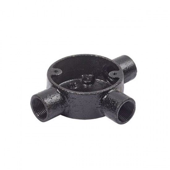 20MM BLACK ENAMEL CONDUIT TEE BOX 20MM BLACK ENAMEL CONDUIT TEE BOX