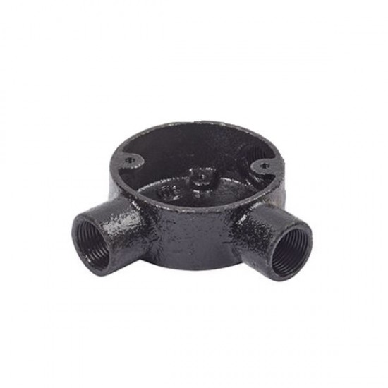 20MM BLACK ENAMEL MALLABLE ANGLE BOX 20MM BLACK ENAMEL MALLABLE ANGLE BOX