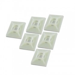  19MM X 19MM CLEAR CABLE TIE BASE