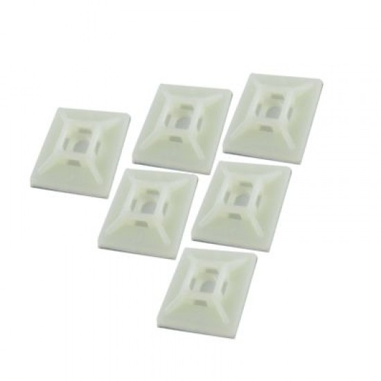 27MM X 27MM CLEAR CABLE TIE BASE 27MM X 27MM CLEAR CABLE TIE BASE