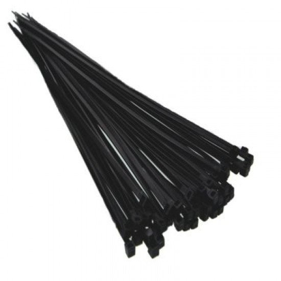 550MM X 8MM BLACK CABLE TIE (Bag of 100) 550MM X 8MM BLACK CABLE TIE (Bag of 100)