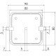 KA12/5 Grey IP54 80 x 80 x 39 mm