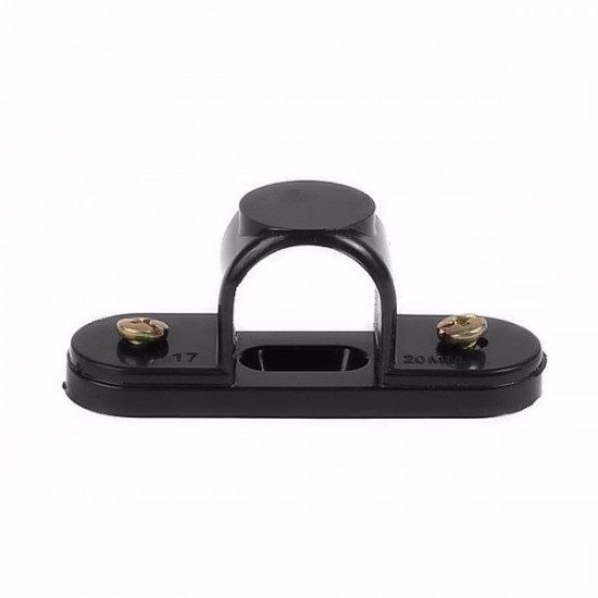 10 x 20MM Black Plastic Pvc Conduit Saddles 10 x 20MM Black Plastic Pvc Conduit Saddles