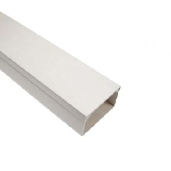16mm X 16mm Mini PVC Trunking / Conduit - Screw-Fit Cable Management Duct (Choose Your Length)