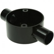20mm Through Boxes - Black 20mm Through Boxes - Black