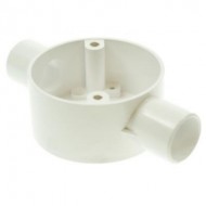 20mm Through Boxes - White 20mm Through Boxes - White