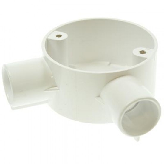 20mm Angle Box - White 20mm Angle Box - White