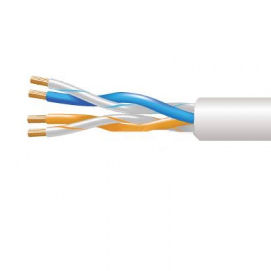 2 Pair White Telephone Cable