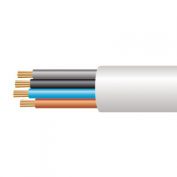 1.5sqmm 3184y 4 Core Round White Flex