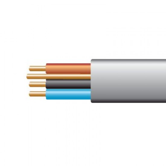 1.0mm 6243Y 3 CORE &amp; Earth Cable (100 Meter Drum)