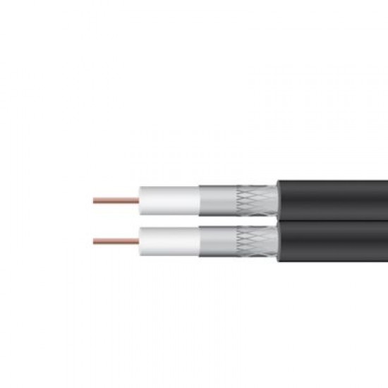STANDARD GRADE TWIN FIG 8 BLACK SATELLITE CABLE STANDARD GRADE TWIN FIG 8 BLACK SATELLITE CABLE