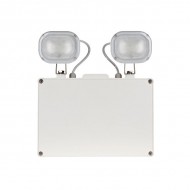 Duceri Emergency Twinspot 9W LED IP65 Non-Maintained White Duceri Emergency Twinspot 9W LED IP65 Non-Maintained White