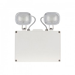 Duceri Emergency Twinspot 9W LED IP65 Non-Maintained White