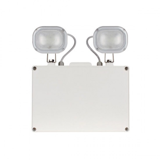 Duceri Emergency Twinspot 9W LED IP65 Non-Maintained White Duceri Emergency Twinspot 9W LED IP65 Non-Maintained White