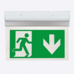 Duceri Emergency Exit Sign Down Legend 3W LED IP20 Maintained Duceri Emergency Exit Sign Down Legend 3W LED IP20 Maintained