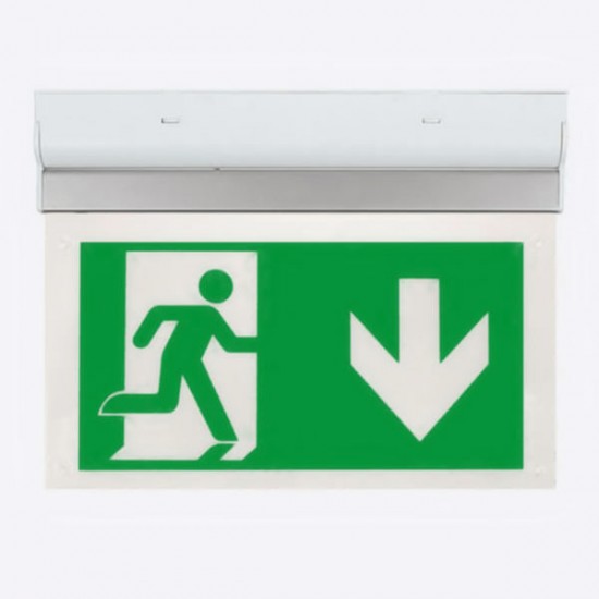 Duceri Emergency Exit Sign Down Legend 3W LED IP20 Maintained Duceri Emergency Exit Sign Down Legend 3W LED IP20 Maintained