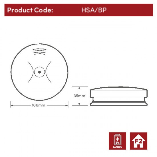 HISPEC BATTERY SMOKE DETECTOR HISPEC BATTERY SMOKE DETECTOR