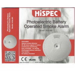 HISPEC BATTERY SMOKE DETECTOR HISPEC BATTERY SMOKE DETECTOR