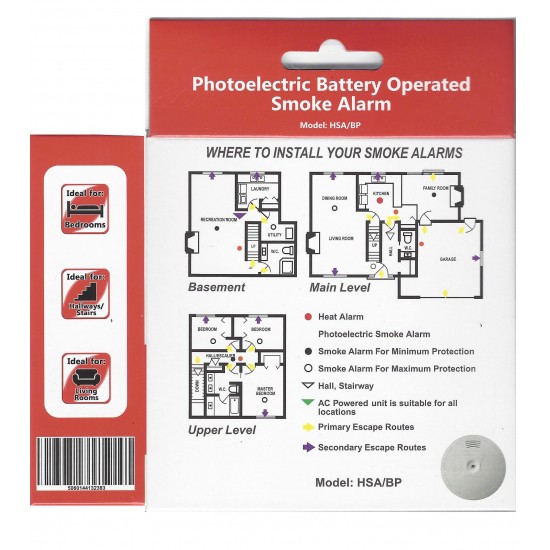 HISPEC BATTERY SMOKE DETECTOR HISPEC BATTERY SMOKE DETECTOR