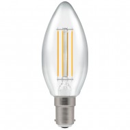 CROMPTON 5W SBC W/W CLEAR DIMMABLE CANDLE CROMPTON 5W SBC W/W CLEAR DIMMABLE CANDLE