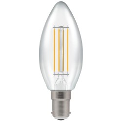 CROMPTON 5W SBC W/W CLEAR DIMMABLE CANDLE