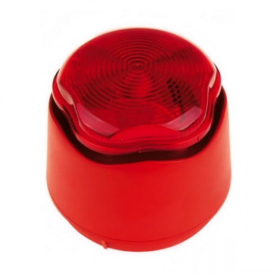 Combined Banshee Sounder Strobe Red Combined Banshee Sounder Strobe Red