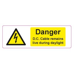 Deligo WLDCL75 DC Cable Remains Live Labels 75 x 25mm – Roll of 250 Deligo WLDCL75 DC Cable Remains Live Labels 75 x 25mm – Roll of 250
