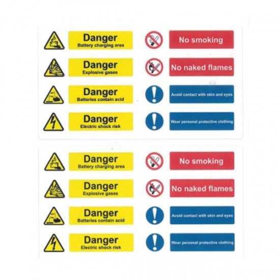 SOLAR BATTERY AREA WARNING LABELS SOLAR BATTERY AREA WARNING LABELS