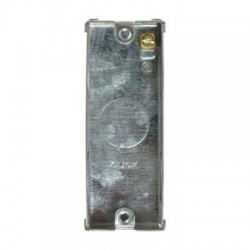 1 Gang 25mm Deep Architrave Galvanised Steel K.O. Box (Deco&reg; Range Only)