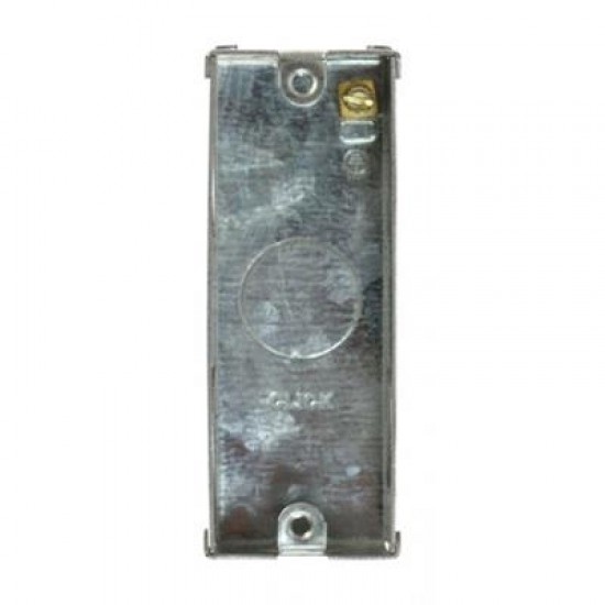 1 Gang 25mm Deep Architrave Galvanised Steel K.O. Box (Deco® Range Only)