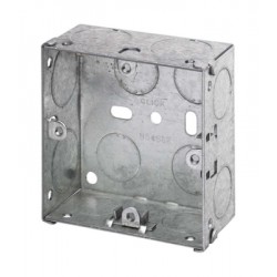 1 Gang 35mm Deep Galvanised Steel K.O. Box