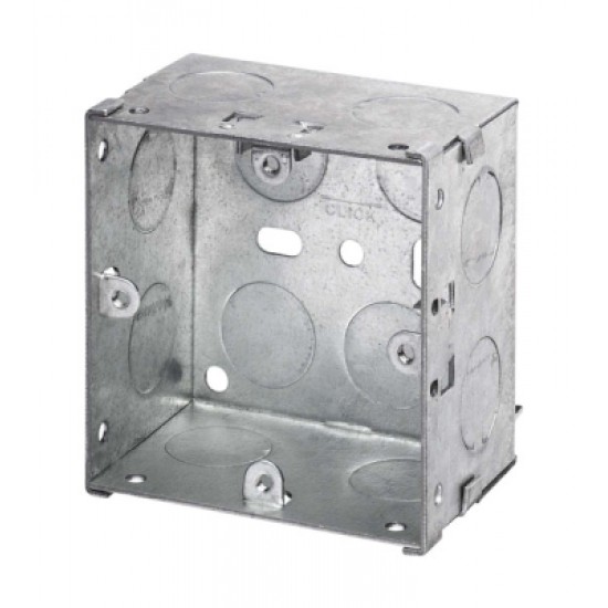 1 Gang 47mm Deep Galvanised Steel K.O. Box 1 Gang 47mm Deep Galvanised Steel K.O. Box