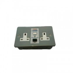 2 GANG 13A M/CLAD RCD SKT
