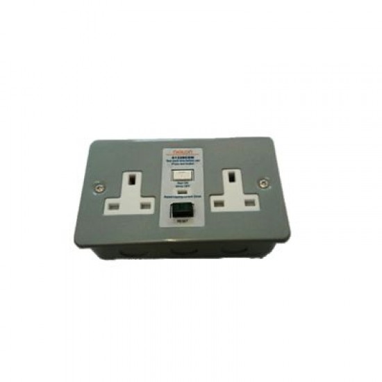 2 GANG 13A M/CLAD RCD SKT 2 GANG 13A M/CLAD RCD SKT