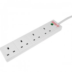 4 GANG 13A 2M SURGE PROTECTED EXTENSION LEAD