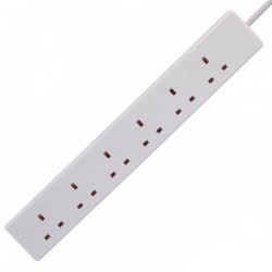 6 GANG 13A 2M EXTENSION LEAD