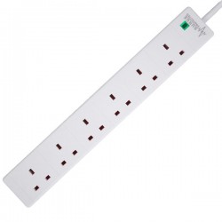 6 GANG 13A 2M SURGE PROTECTED EXTENSION LEAD 6 GANG 13A 2M SURGE PROTECTED EXTENSION LEAD