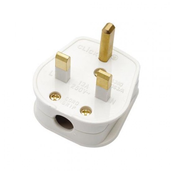 13A Fused Non-Standard Plug - White