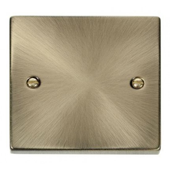 Click Deco Victorian Antique Brass 1-GANG BLANK PLATE Click Deco Victorian Antique Brass 1-GANG BLANK PLATE