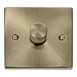 Click Deco Victorian Antique Brass 1 Gang 2 Way 400Va Dimmer Switch Click Deco Victorian Antique Brass 1 Gang 2 Way 400Va Dimmer Switch